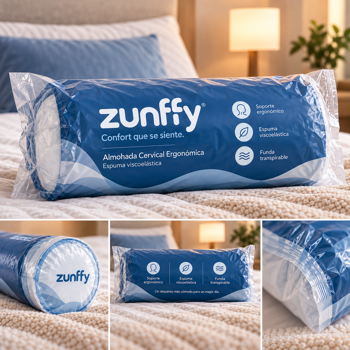 Almohada Cervical Ergonómica Zunffy